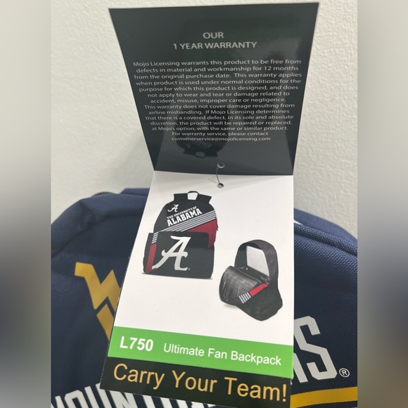 MOJO West Virginia Mountaineers Ultimate Fan Backpack - Picture 8 of 11